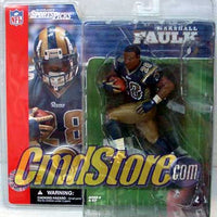 MARSHALL FAULK NO HELMET VARIANT NFL Sports Pick McFarlane Football Figure Series 2