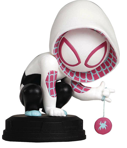 Marvel Animated Style 4 Inch Statue Figure - Spider-Gwen (Shelf Wear Packaging)