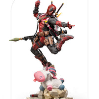 Marvel 1:10 Art Scale Series X-Men 10 Inch Statue Figure Battle Diorama - Deadpool Deluxe Iron Studios 906738