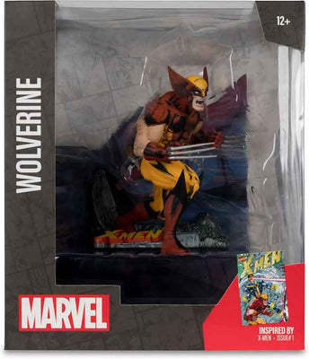 Marvel Collectible 7 Inch Statue Figure 1/10 Sale Posed Scene - Wolverine (X-Men #1)