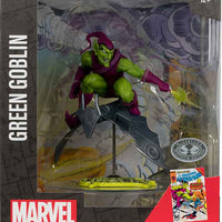 Marvel Collectible 7 Inch Statue Figure 1/10 Scale Posed Scene - Green Goblin (The Amazing Spider-Man #312) Platinum