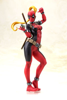 Marvel Comics Presents 9 Inch Statue Figure Bishoujo Series - Lady Deadpool