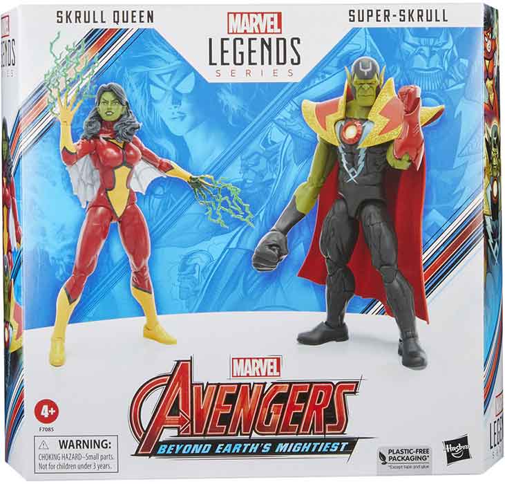 Marvel Legends Avengers 6 Inch Action Figure 2 Pack Skrull Queen and Super Skrull