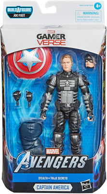 Marvel Legends Avengers 6 Inch Action Figure BAF Joe Fixit Series Gamerverse - Stealth Captain America