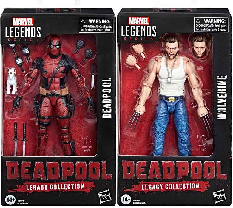 Marvel Legends Deadpool 6 Inch Action Figure Legacy Collection - Set of 2  (Wolverine - Deadpool) (Pre-Order Ships July 2024)