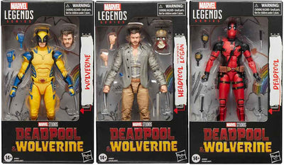 Marvel Legends Deadpool & Wolverine 6 Inch Action Figure Wave 2 - Set of 3 (Headpool - Wolverine - Deadpool)