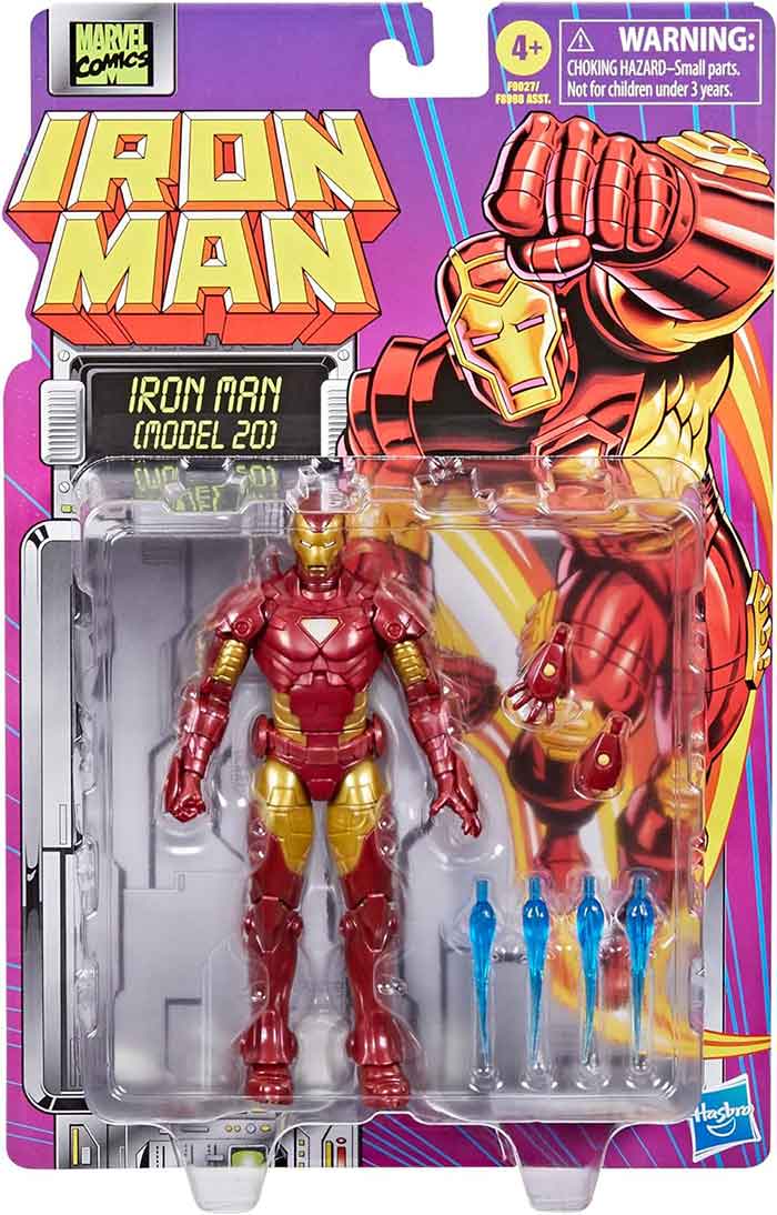 Marvel Legends Retro 6 Inch Action Figure Iron Man Wave 1 - Iron