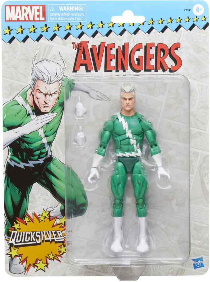 Marvel Legends Retro 6 Inch Action Figure The Avengers Exclusive - Quicksilver