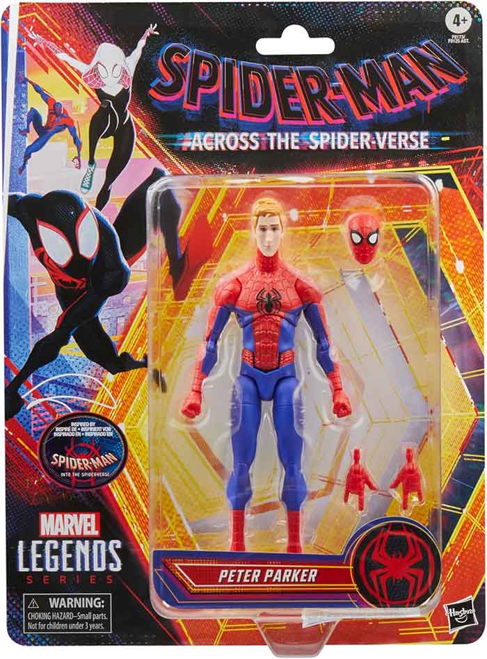 Marvel Legends Spider-Man 6 Inch Action Figure Across The Spider-Verse Wave 2 - Peter Parker