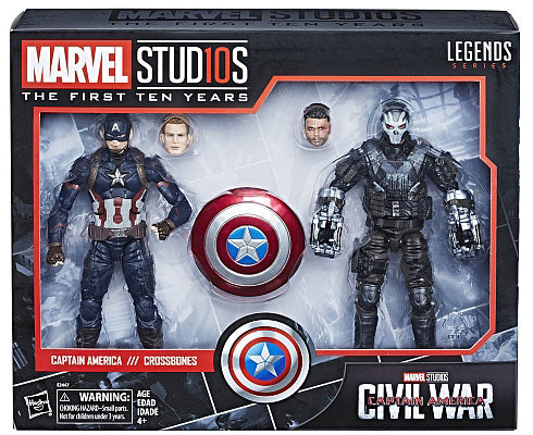 Marvel Legends Studios 6 Inch Action Figure 10th Anniversary Series - Captain America VS Crossbones #9