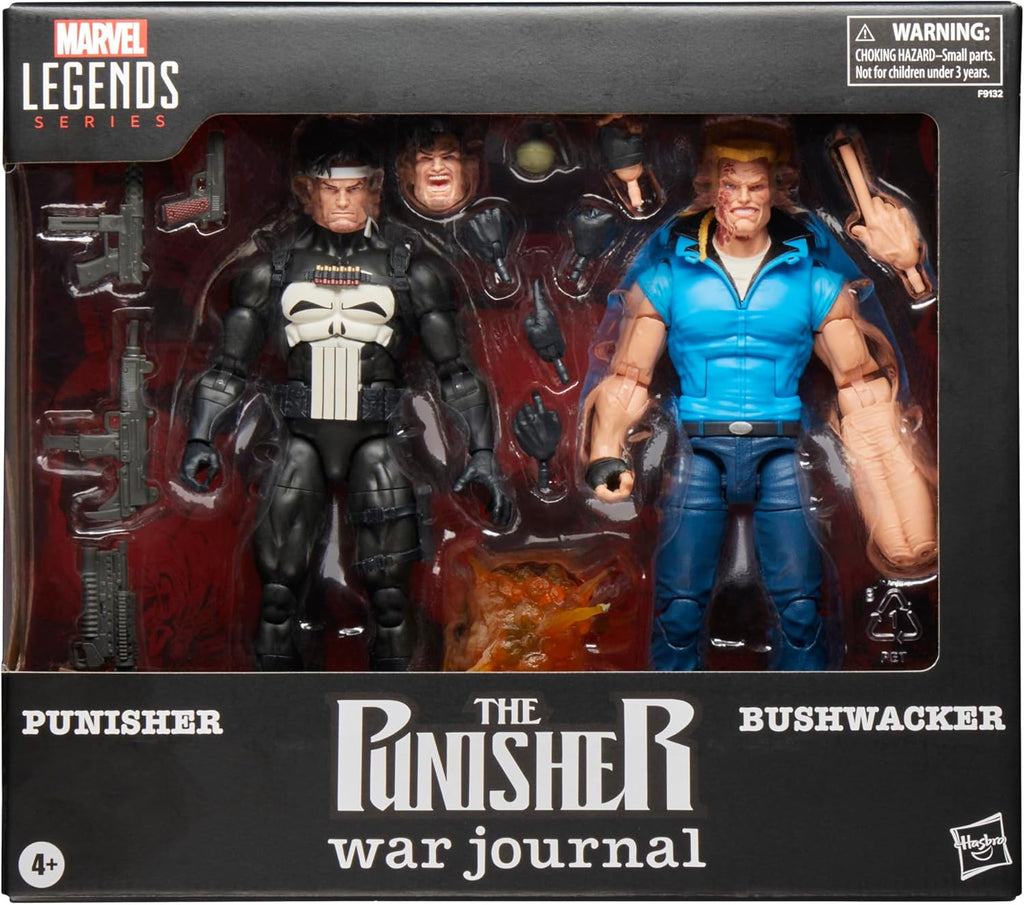 Marvel Legends The Punisher War Journal 6 Inch Action Figure 2-Pack - Punisher and Bushwacker