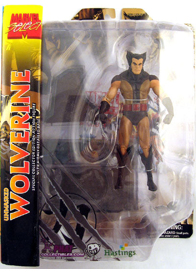 Marvel Select 8 Inch Action Figure- Exclusive Brown Costume Unmasked Wolverine