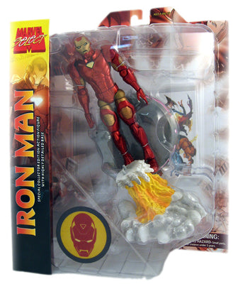 Marvel Select 8 Inch Action Figure- Iron Man (Sub-Standard Packaging)