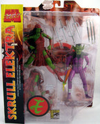 Marvel Select 8 Inch Action Figure- SDCC Exclusive Skrull & Elektra 2-pack (Sub-Standard Packaging)