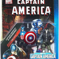 Marvel Universe Comic Series 3.75 Inch Action Figure 2-Pack - Captain Amercia & Crossbones