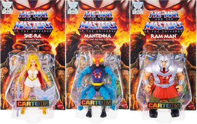 Masters Of The Universe Core 6 Inch Action Figure Wave 21 - Set of 3 (Ram Man - She Ra - Mantenna)