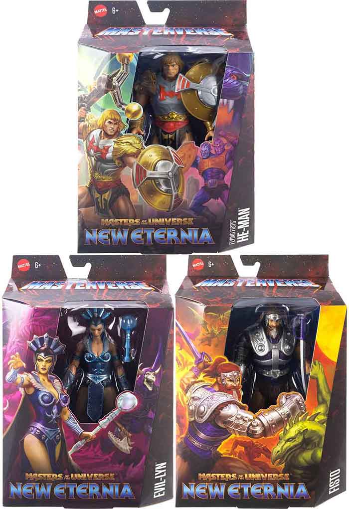 Masters Of The Universe Masterverse 6 Inch Action Figure Wave 15 - Set of 3 (Fisto - He-Man - Evil Lyn)