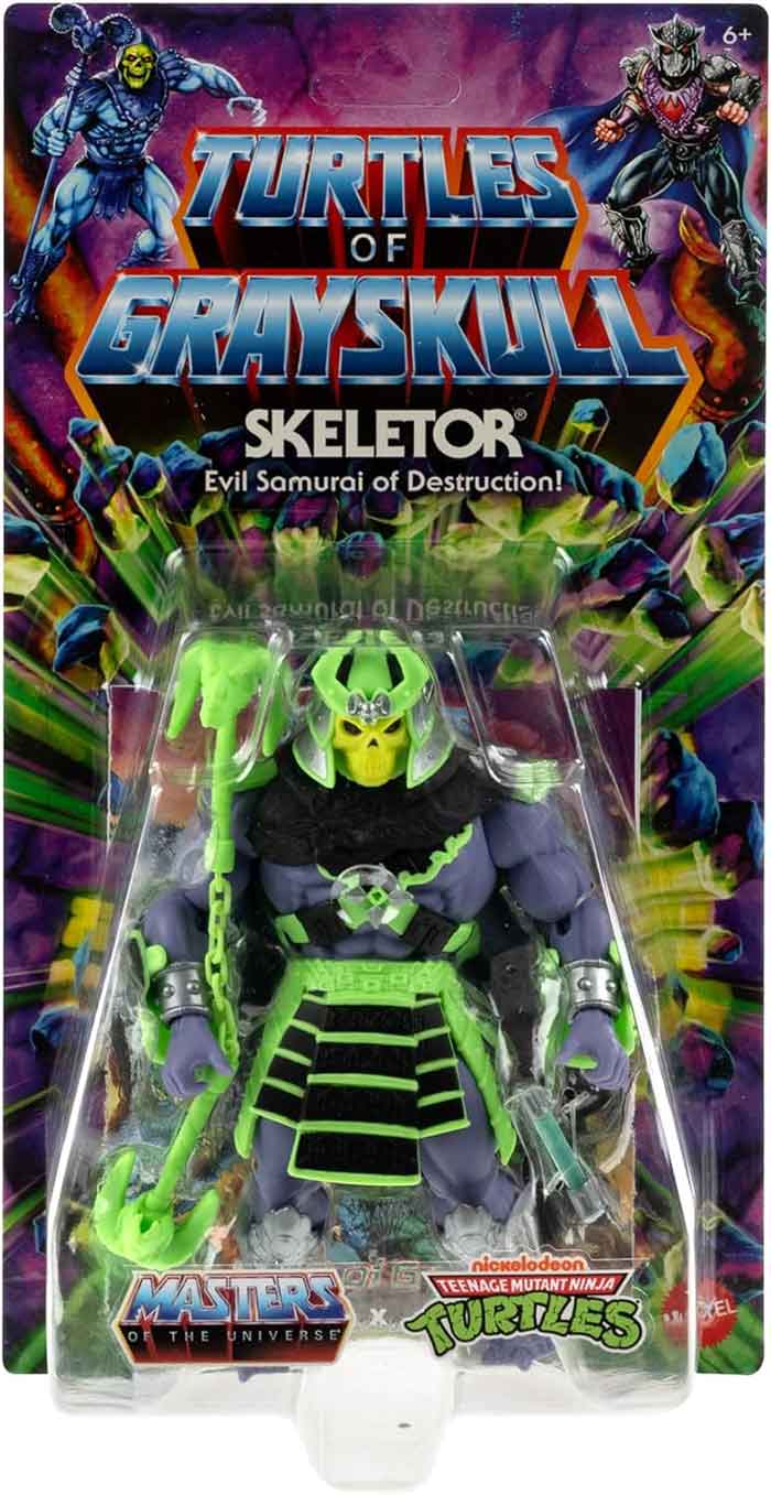 Masters Of The Universe Teenage Mutant Ninja Turtles Origins 6" Figure Turtles Of Grayskull Wave 3 - Skeletor