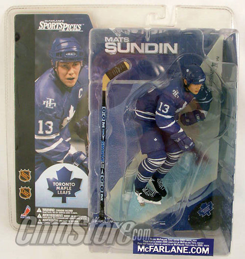 McFarlane NHL Action Figures Series 1: Mats Sundin (SUB-STANDARD PACKAGING)