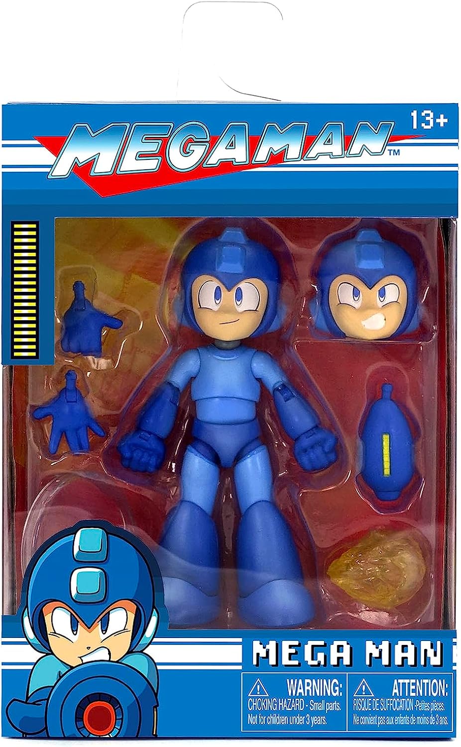 Megaman 4 Inch Action Figure 1/12 Scale Wave 1 - Mega Man Blue