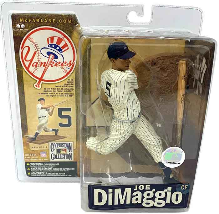 MLB Baseball Cooperstown 6 Inch Static Figure Series 5 - Joe Dimaggio White Jersey