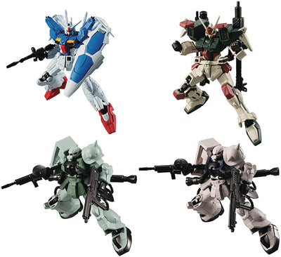 Mobile Suit Gundam G 4 Inch Action Figure Shokugan Volume 13 - Set of 4