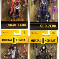 Mortal Kombat 11 7 Inch Action Figure Wave 5 - Set of 4 (Liu - Shao - Scorpion - Zub)