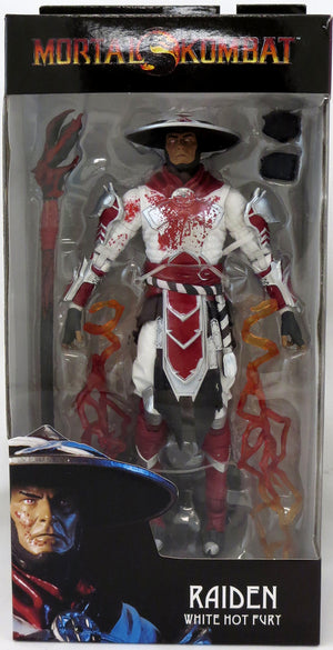 Mortal Kombat 4 7 Inch Action Figure - Raiden White Hot Fury Bloody