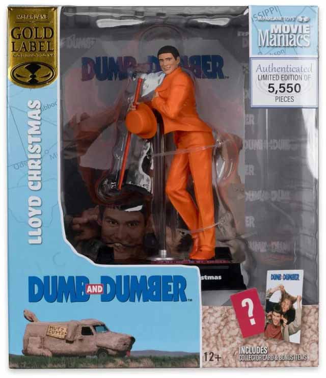 Movie Maniacs Dumb And Dumber 7 Inch Statue Figure Exclusive - Lloyd Christmas Gold Label