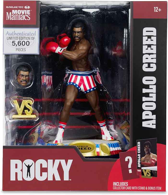 Movie Maniacs Rocky 1976 6 Inch Static Figure Posed Wave 1 - Apollo Creed