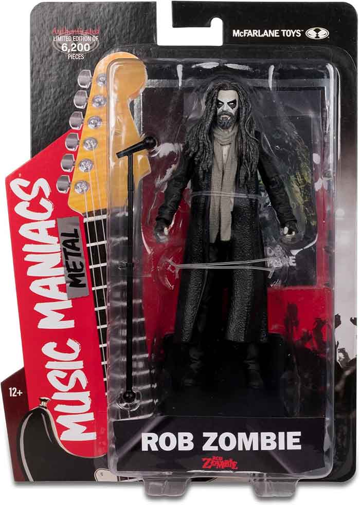 Music Maniacs Metal Rob Zombie 6 Inch Action Figure - Rob Zombie