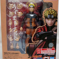 Naruto Shippuden 6 Inch Action Figure S.H. Figuarts Exclusive - Naruto Uzumaki Sage Mode Savior of Konoha