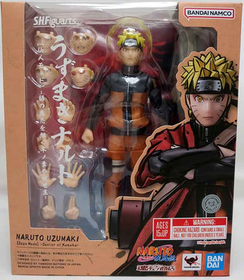 Naruto Shippuden 6 Inch Action Figure S.H. Figuarts Exclusive - Naruto Uzumaki Sage Mode Savior of Konoha