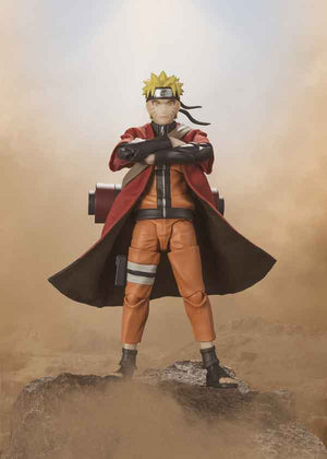 Naruto Shippuden 6 Inch Action Figure S.H. Figuarts Exclusive - Naruto Uzumaki Sage Mode Savior of Konoha