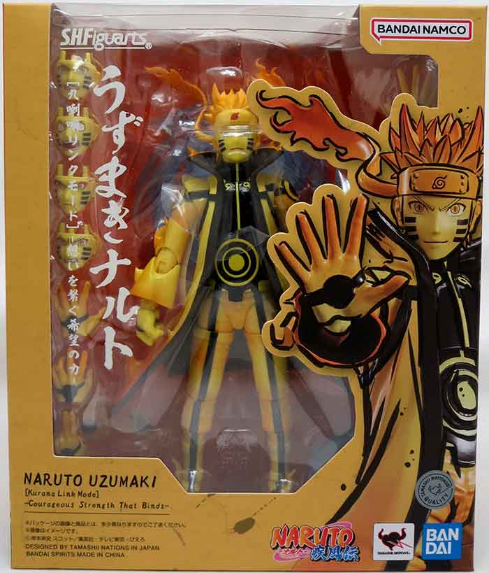 Naruto Shippuden 6 Inch Action Figure S.H. Figuarts Exclusive - Naruto Uzumaki Kurama Link Mode