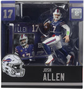 NFL Football SportPicks 7 Inch Static Figure - Josh Allen Blue Jersey