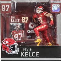 NFL Football SportPicks 7 Inch Static Figure - Travis Kelce Red Jersey