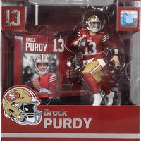 NFL Football SportsPicks 7 Inch Static Figure - Brock Purdy Red Jersey