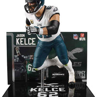 NFL Football SportsPicks 7 Inch Static Figure Exclusive - Jason Kelce White Jersey Platinum