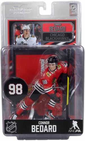 NHL Hockey SportsPicks 7 Inch Static Figure Chicago Blackhawks - Connor Bedard