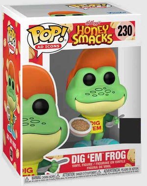 Pop Ad Icons Honey Smacks 3.75 Inch Action Figure Exclusive - Dig Em Frog #230