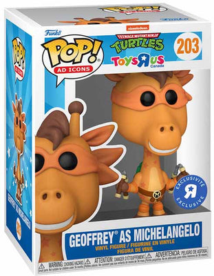 Pop Ad Icons Teenage Mutant Ninja Turtles 3.75 Inch Action Figure Exclusive - Geoffrey As Michelangelo #203