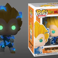 Pop Animation 3.75 Inch Action Figure Dragonball Z - Super Saiyan 2 Vegeta Glow In Dark #709 Chase