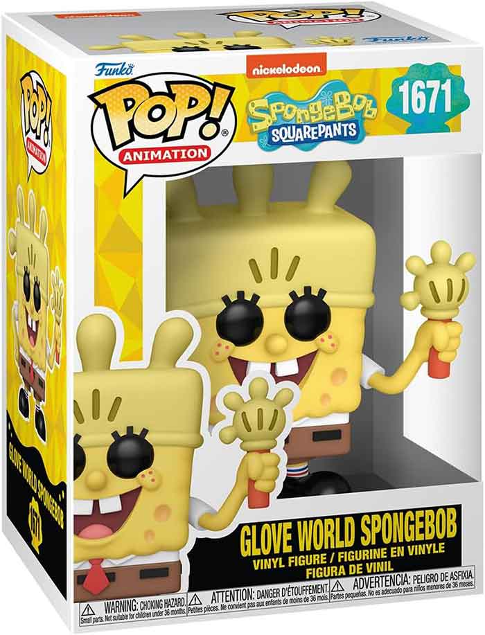 Pop Animation Spongebob Squarepants 3.75 Inch Action Figure - Glove World Spongebob #1671