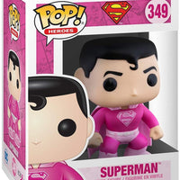 Pop DC Heroes 3.75 Inch Action Figure - Breast Cancer Awareness Superman #349