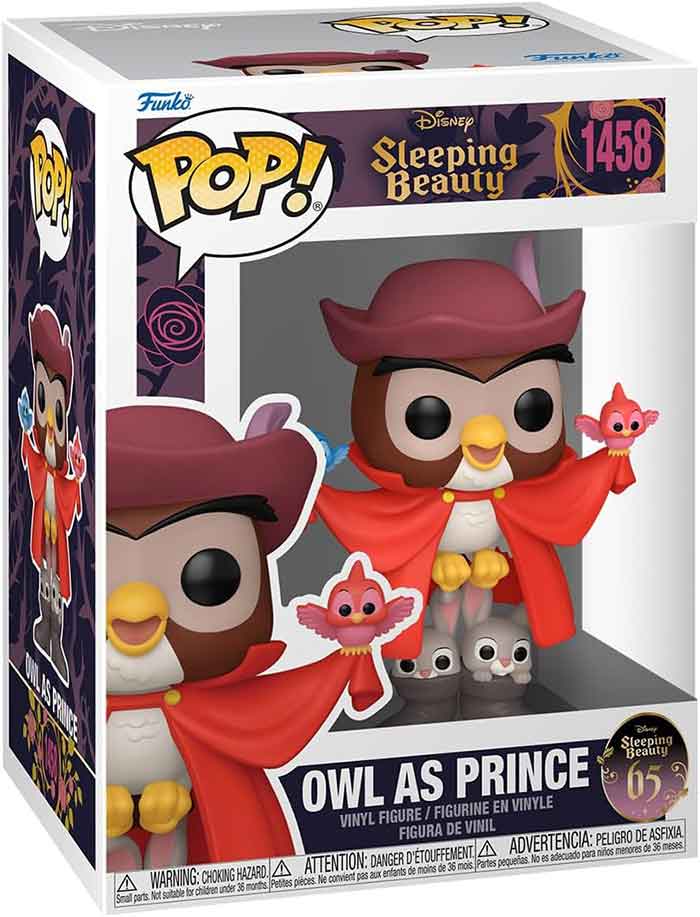 Pop Disney Sleeping Beauty 3.75 Inch Action Figure - Owl as Prince #1458