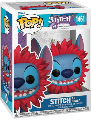 Pop Disney Stitch in Costume 3.75 Inch Action Figure - Stitch as Simba #1461