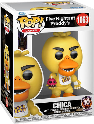 Pop Games Five Nights at Freddy's 3.75 Inch Action Figure 10th Anniversary - Chica #1063