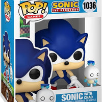 Pop Games Sonic The Hedgehog 3.75 Inch Action Figure - Sonic with Hero Chao #1036