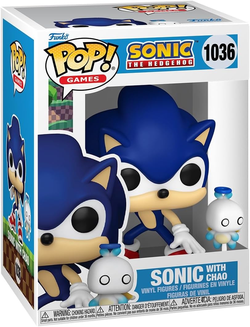 Pop Games Sonic The Hedgehog 3.75 Inch Action Figure - Sonic with Hero Chao #1036